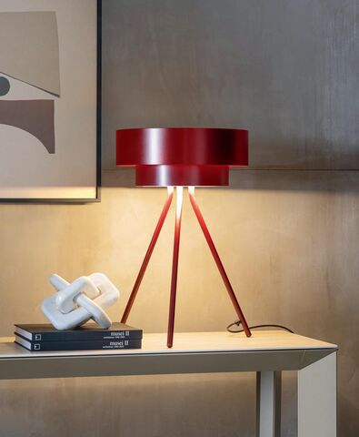 Lampada da tavolo - PLANET T BIG  - Riflessi - in metallo / contemporanea / ricaricabile
