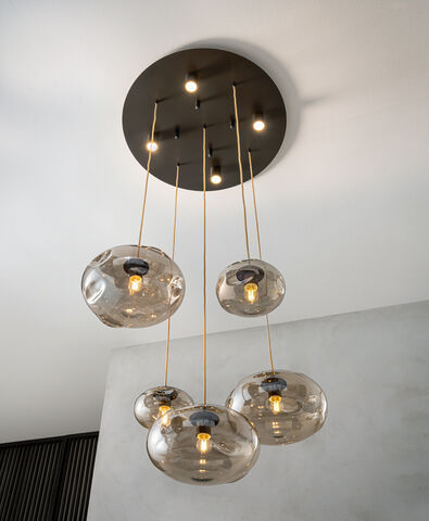Lampada a sospensione - NUBOLA S5 - Riflessi - in metallo / in vetro / contemporanea
