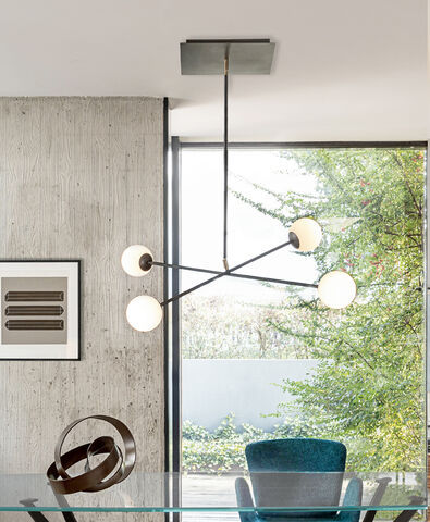 Lampada a sospensione - MERIDIAN S4 - Riflessi - in metallo verniciato / contemporanea / con cavo