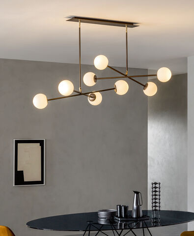 Lampada a sospensione - MERIDIAN S8 - Riflessi - in metallo verniciato / contemporanea / con cavo
