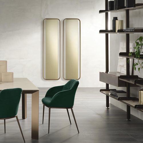 Specchio a muro - IRIS  - Riflessi - contemporaneo / rettangolare / ovale