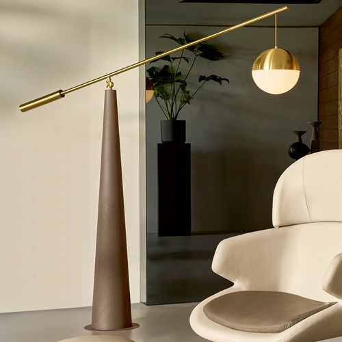 Lampada da terra - DOLLY - Riflessi - in metallo verniciato / in vetro / contemporanea