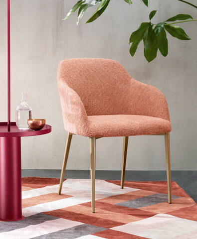 Sedia contemporanea - SOFIA COMFORT  - Riflessi - da interno / in tessuto / con supporto in metallo