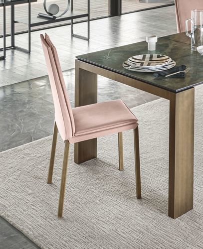 Sedia contemporanea - SVEVA FLEX - Riflessi - da interno / in tessuto / con supporto in acciaio