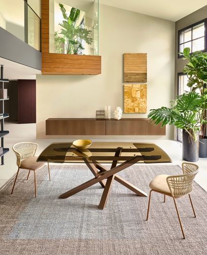 Sedia design - SOFFIO - Riflessi - da interno / per esterni / in acciaio galvanizzato