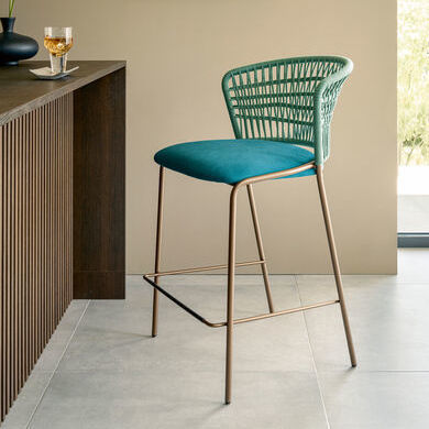 Sedia design - SOFFIO SGABELLO - Riflessi - da interno / per esterni / in acciaio galvanizzato