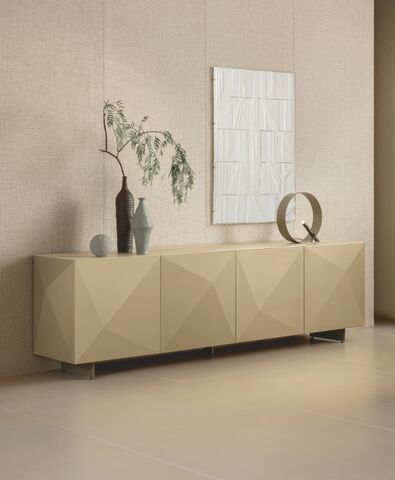Credenza contemporanea - CUBRIC  - Riflessi - in metallo verniciato / in acciaio / in ceramica