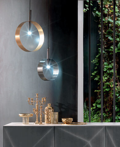 Lampada LED - LED LOOP SS - Riflessi - a sospensione / in metallo verniciato / contemporanea