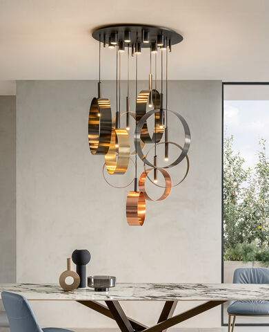 Lampada LED - LED LOOP S9 - Riflessi - a sospensione / in metallo verniciato / contemporanea