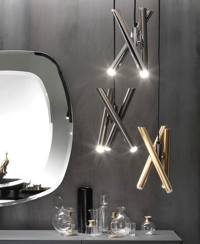 Lampada a sospensione - SHANGAI S3  - Riflessi - in metallo / contemporanea / con cavo