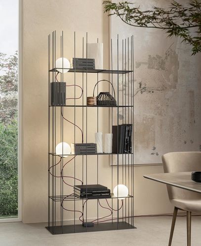 Plafoniera contemporanea - IRON - Riflessi - lineare / scultura / geometrica