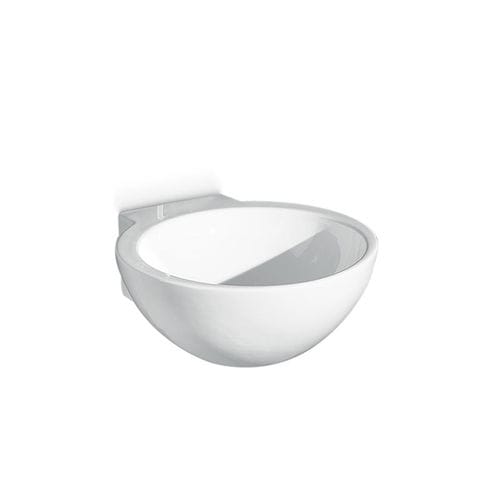 Lavabo sospeso - L222 - A. e T. ITALIA - in ceramica / rotondo / senza foro
