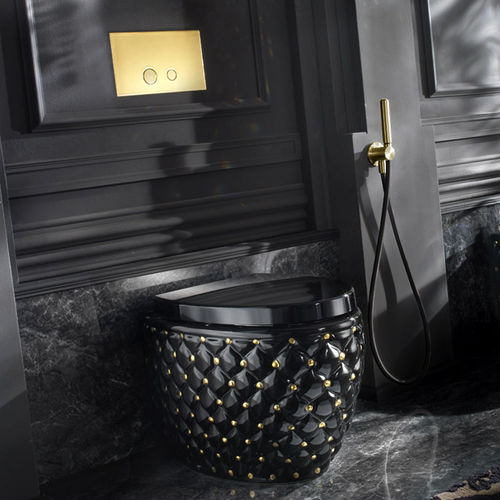 WC da appoggio - S561 - A. e T. ITALIA - in ceramica / per uso residenziale / ovale
