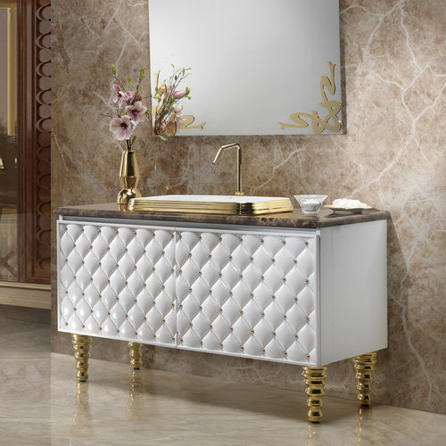 Mobile lavabo doppio - C290 - A. e T. ITALIA - da appoggio / in ceramica / contemporaneo