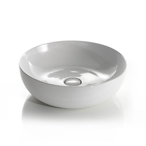 Lavabo da appoggio - L601 - A. e T. ITALIA - in ceramica / rotondo / senza foro