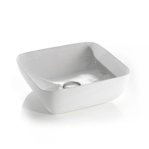 Lavabo da appoggio - L602 - A. e T. ITALIA - in ceramica / rettangolare / senza foro