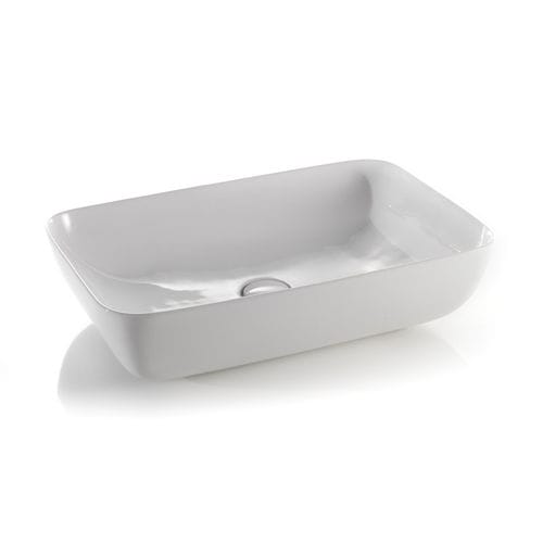 Lavabo da appoggio - L603 - A. e T. ITALIA - in ceramica / rettangolare / senza foro