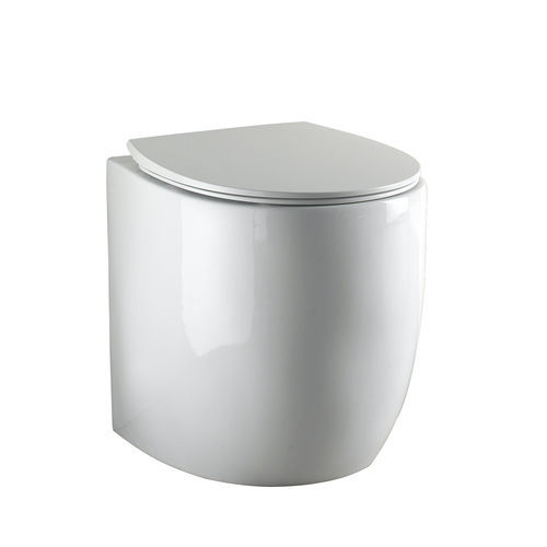 WC da appoggio - S557 - A. e T. ITALIA - in ceramica / per uso residenziale / ovale