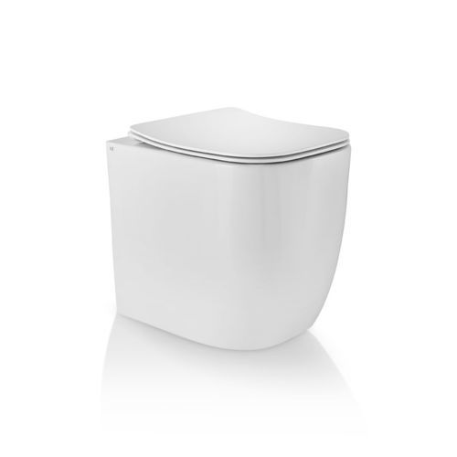 WC da appoggio - S591 - A. e T. ITALIA - in ceramica / per uso residenziale / rettangolare