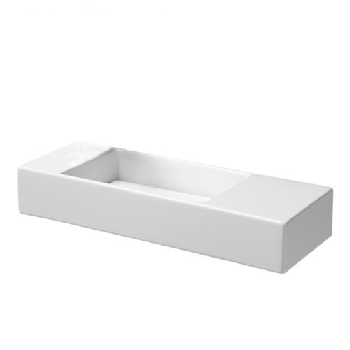 Lavandino da appoggio - L321 - A. e T. ITALIA - sospeso / rettangolare / in ceramica