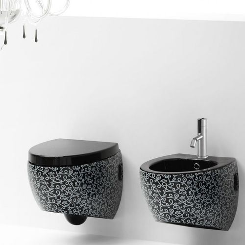 WC sospeso - S511 - A. e T. ITALIA - in ceramica / per uso residenziale / ovale