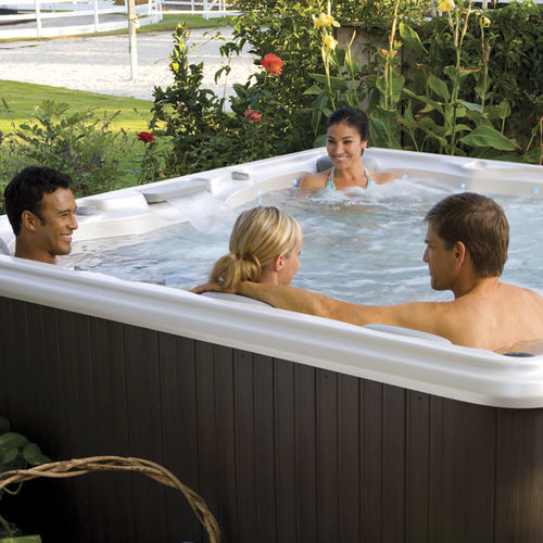 Spa da incasso - HAMILTON  - SUNDANCE SPAS FRANCE - fuoriterra / quadrata / 6 posti