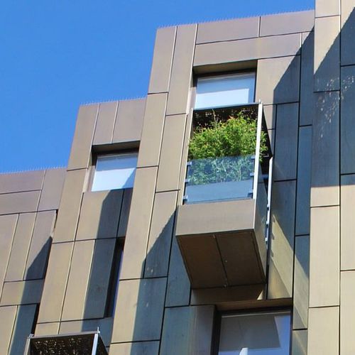 Facciata ventilata in alluminio - CGL RAINSCREEN SYSTEM  - CGL - in zinco / in rame / in acciaio inossidabile