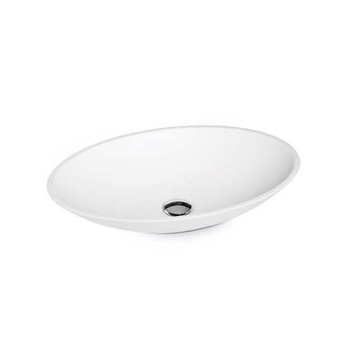 Lavabo da appoggio - 66317 - NEWFORM - in Cristalplant® / ovale / contemporaneo