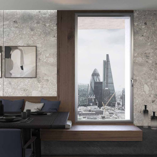 Finestra in alluminio - NC 75 STH HES LUX - METRA Building - a battente / a doppi vetri / a 3 ante