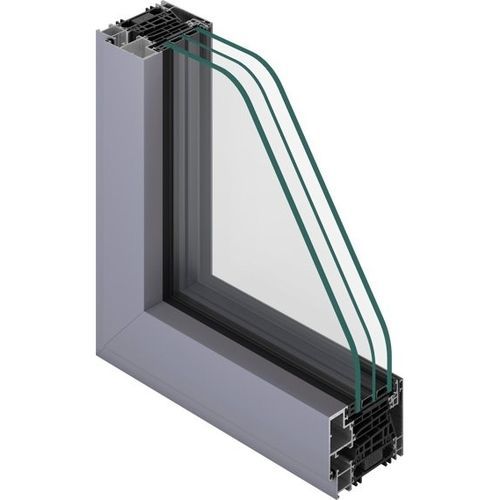 Finestra in vetro - NC 90 HES WX - METRA Building - in alluminio / a battente / ad anta ribalta