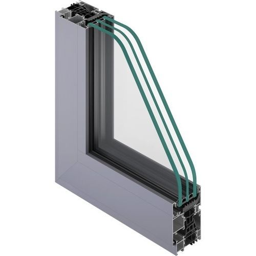 Finestra in alluminio - NC 65 HES GD - METRA Building - a battente / fissa / a soffietto