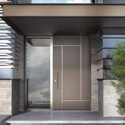 Porta d'ingresso - NC 90 HES DS - METRA Building - in alluminio / battente / contemporanea