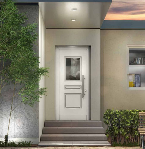 Porta d'ingresso - NC 50 I DS - METRA Building - in vetro / battente / contemporanea