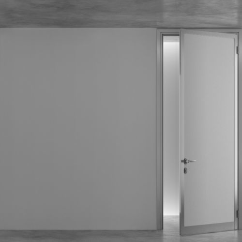 Porta da interno - OVERLAP - METRA Building - in legno / in vetro / in alluminio