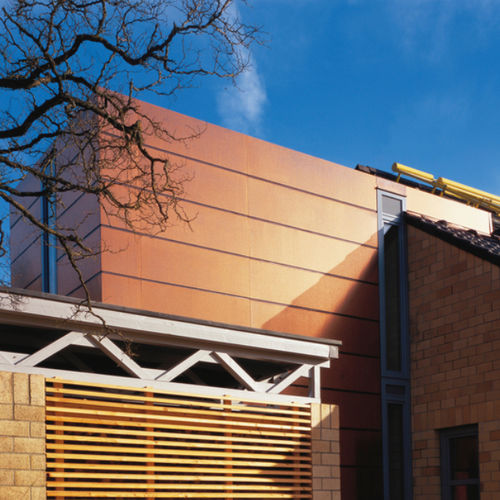 Rivestimento di facciata in pannelli - TECU® BOND - KME - in rame / in materiale composito / liscio