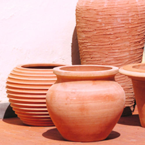 Fioriera in terracotta - Manetti Gusmano & figli - Sannini Impruneta - rettangolare / quadrata / rotonda