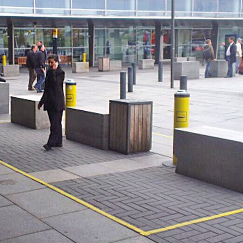 Portacenere da terra - QLEANUP™ - Smoke Free Systems - in acciaio / in alluminio / per esterni