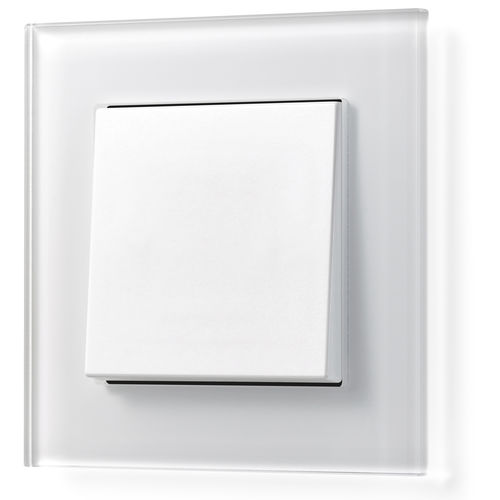 Interruttore a bascula - LS PLUS in Glass - ALBRECHT JUNG GMBH & CO. KG - non incassato / in termoplastica / in alluminio