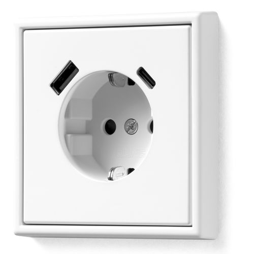 Presa di corrente - LS 990 - ALBRECHT JUNG GMBH & CO. KG - USB / da parete / da incasso