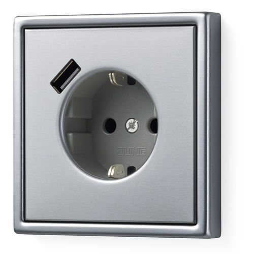 Presa di corrente - LS 990 - ALBRECHT JUNG GMBH & CO. KG - USB / multipla / da parete