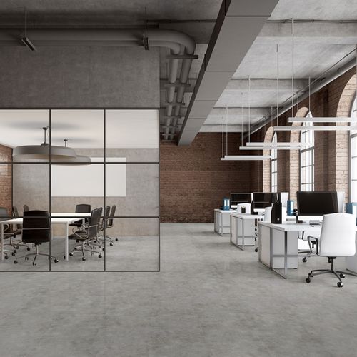 Pavimento in vinile - CEMENTO - SKEMA - da interno / professionale / a quadrotte