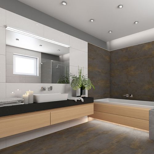 Pavimento in vinile - CORTEN - SKEMA - da interno / professionale / a quadrotte