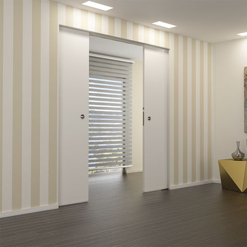 Porta da interno - ABSOLUTE EVOKIT: DOUBLE DOOR - Ermetika - in legno / scorrevole / contemporanea