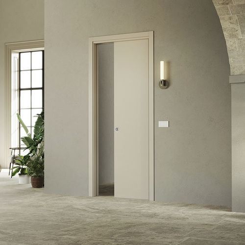 Porta da interno - Luminox - Ermetika - in legno / scorrevole / contemporanea