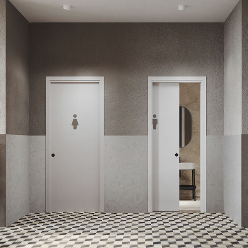 Porta da interno - Unico Evo - Ermetika - in legno / scorrevole / contemporanea