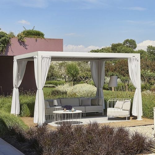 Pergola autoportante - Nuvola - EMU - in alluminio / a lamelle orientabili / a motore