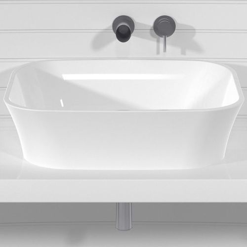 Lavabo da appoggio - BLUMA - Technova S.r.l. - in Pietraluce® / personalizzabile / bicolore
