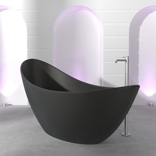 Vasca da bagno ovale - LUNA - Technova S.r.l. - ad isola / per ambiente abitativo / in Pietraluce®