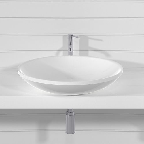 Lavabo da appoggio - CONCA - Technova S.r.l. - in Pietraluce® / personalizzabile / bicolore