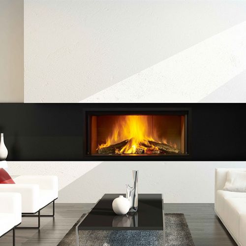 Camino a legna - ARGENTO 900H BASIC & PREMIUM - M-Design - da incasso / Faccia singola / con focolare chiuso